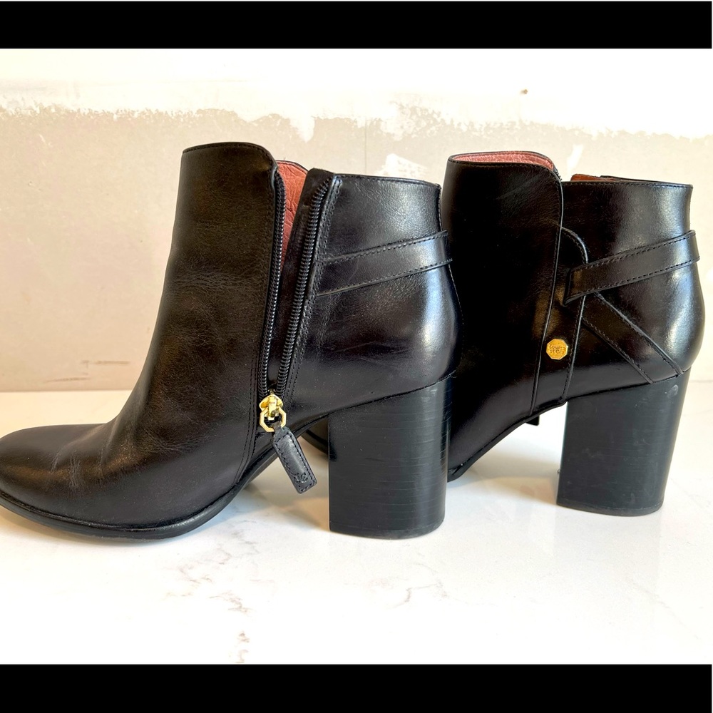 Louise et Cie Leather Block Heel Ankle Boots